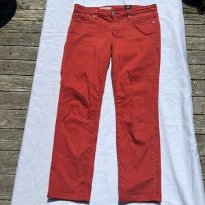 Adriano Goldschmied the stevie ankle slim straight leg Rust Size 27R